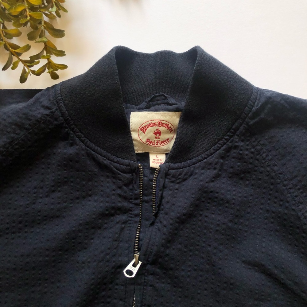 SOLD | Brooks Brothers | Men’s Blue Bomber Jacket - Picture 5 of 9